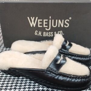 GH Bass Wynn Shearling Slide NIB